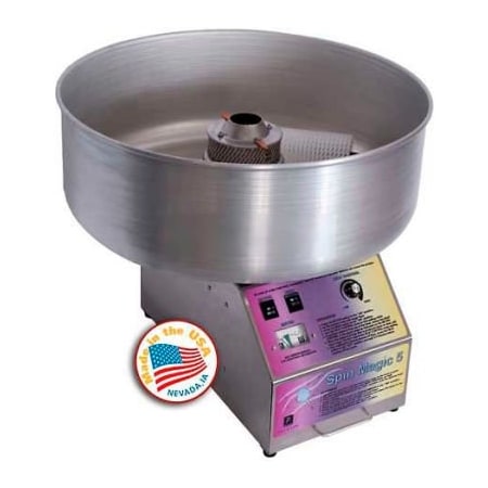 Paragon International Paragon 7105200 Spin Magic Cotton Candy Machine W/ Metal Bowl, 200 Lbs Servings Per Hour 7105200